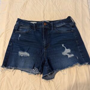 Universal Thread Dark Blue Distressed Denim Cutoff Shorts